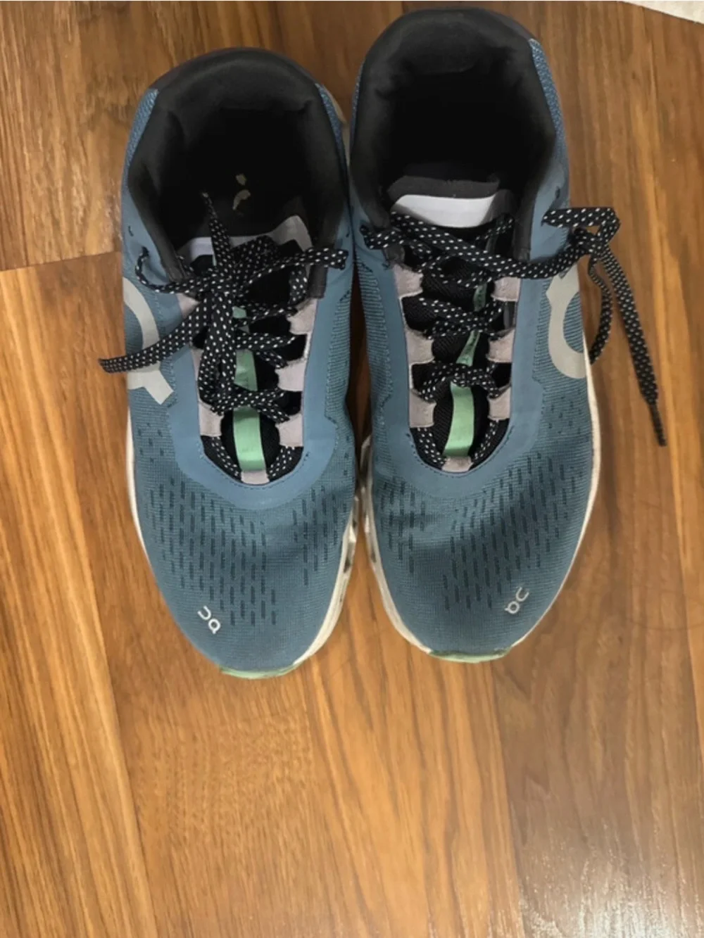 On Cloud Blue Running Shoes with Black Accents